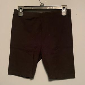 Black Biker shorts womens size Large